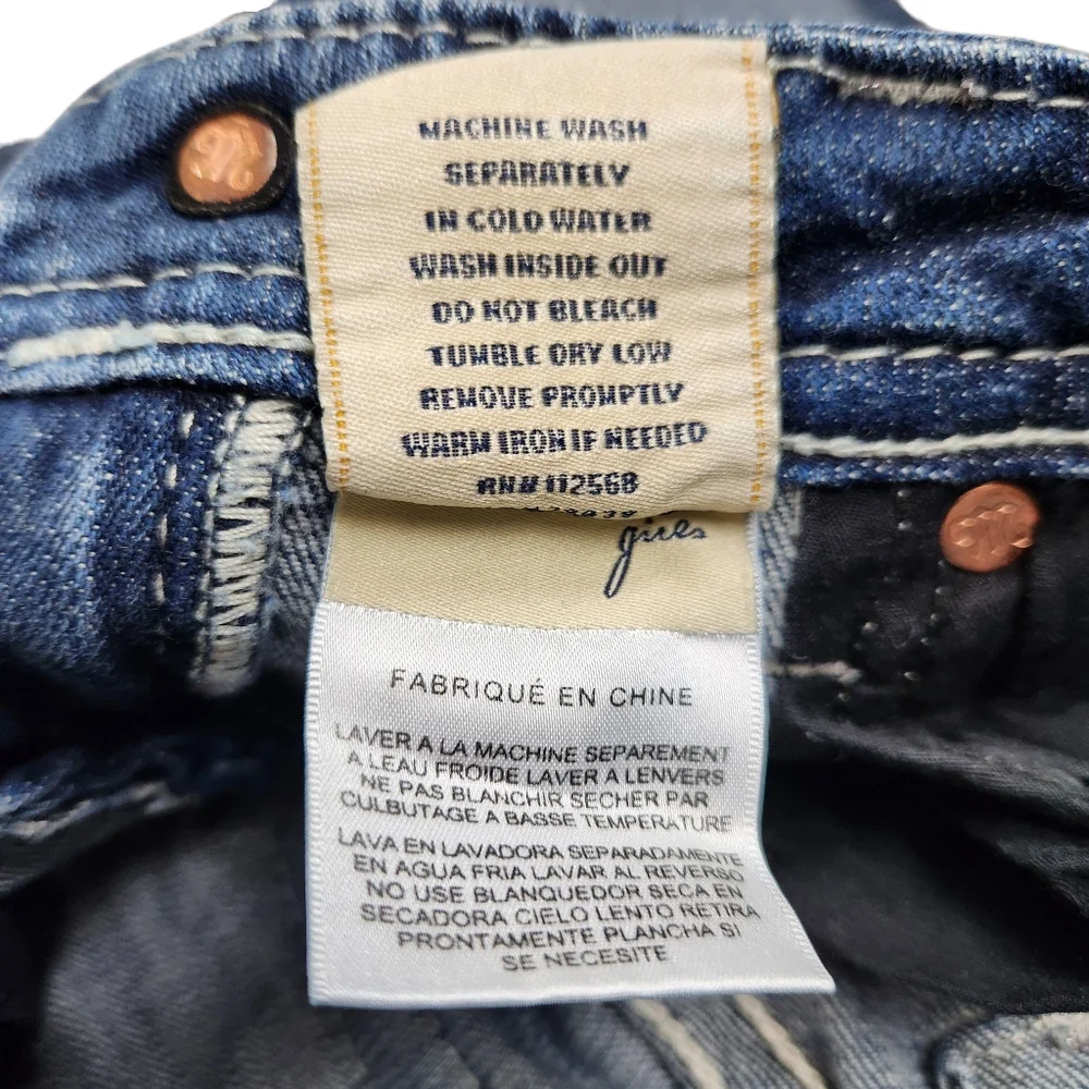 Miss Me Denim Crystal Embelleshed Bermuda Jean Shorts JK5755M6 Girls Size 12